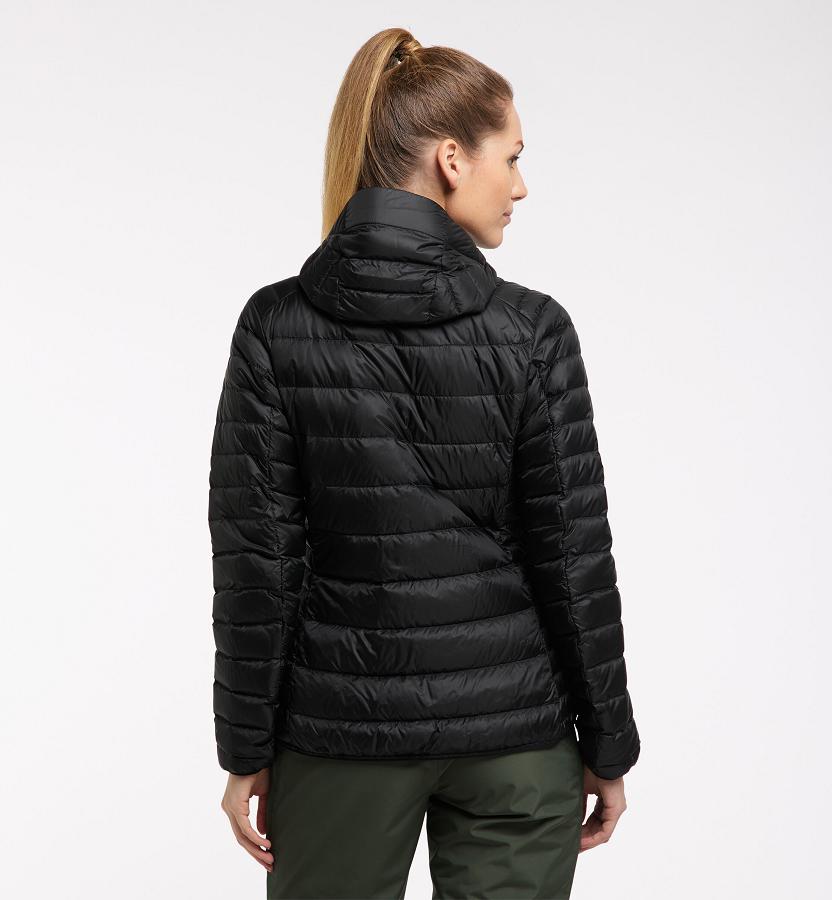 Haglöfs Womens Roc Down Jacket Black New Zealand 43260ZBWD